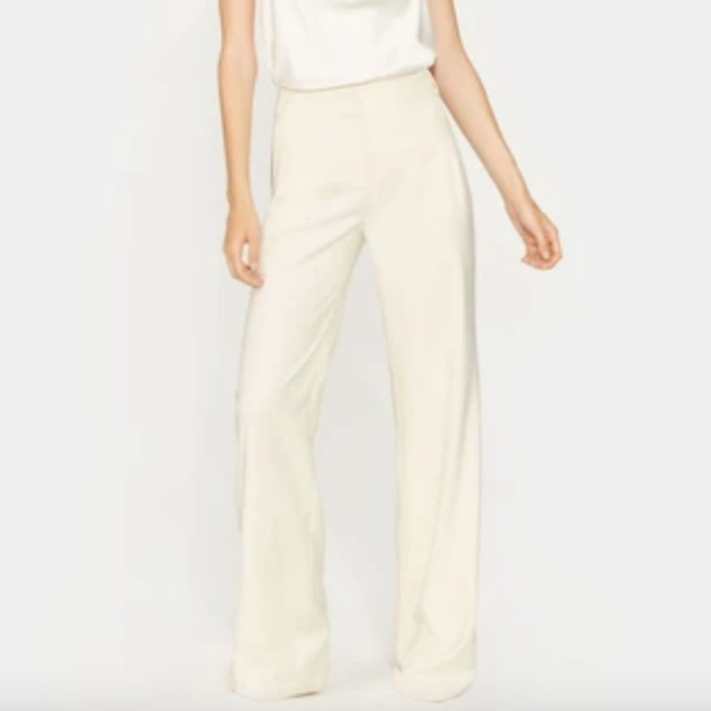 Halston Crepe Pant in Cream
